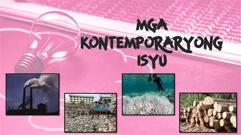 23 KONTEMPORARYONG ISYU ideas .